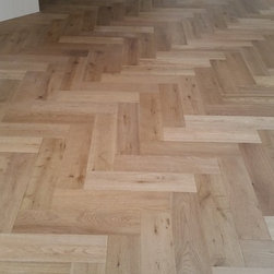 Oversize engineered smoked oak parquet - Products