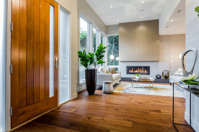 Living room - contemporary living room idea in Vancouver