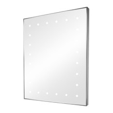 LED-Dotted Demisting Bathroom Mirror With Shaver Socket