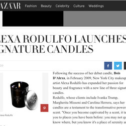 HARPER'S BAZAAR - Candles