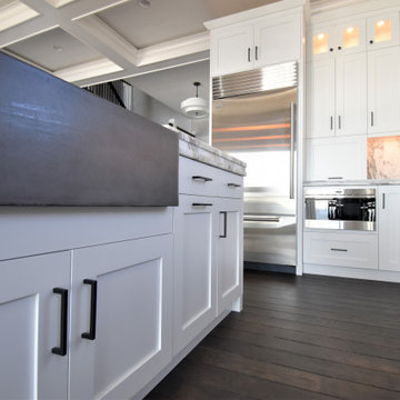 Beech White Kitchen at Beach Front, Clinton CT