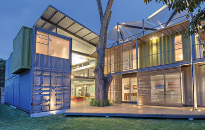 Casas Houzz: 8 contenedores para una vivienda sostenible de 95 m²