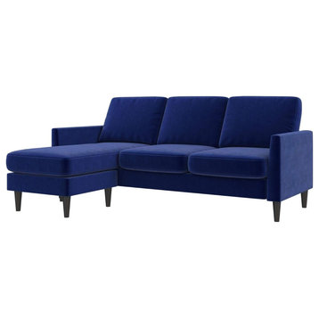 Modern Sectional Sofa, Tapered Legs With Padded Upholstered Seat, Comfortable