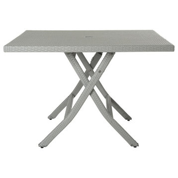 Safavieh Samana Square Indoor-Outdoor Folding Table, Grey