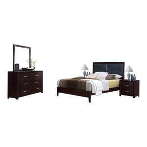 Dresser /& Mirror in White NCF Trabuco Casual Contemporary E King Bed 2 Nightstand