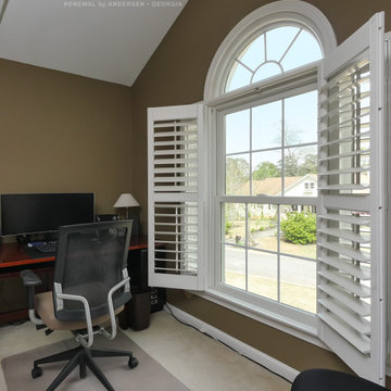 New Windows in Handsome Home Office - Renewal by Andersen Georgia