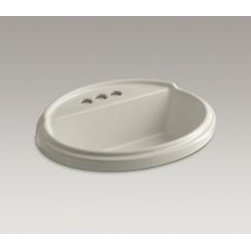 Sandbar Tresham&reg; Oval Drop-in Bathroom Sink With 4" Centerset Faucet Holes - Bathroom Sinks
