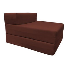 Single Futon Bed, Cotton Drill Fabric and Foam, Also Can Be Used As A Chair