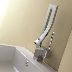 Plato Single Handle Brass Faucet - Bathroom Sink Faucets
