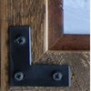 Rustic Frame Distressed Barn Wood Frame, Metal Corner Brackets, 8X10
