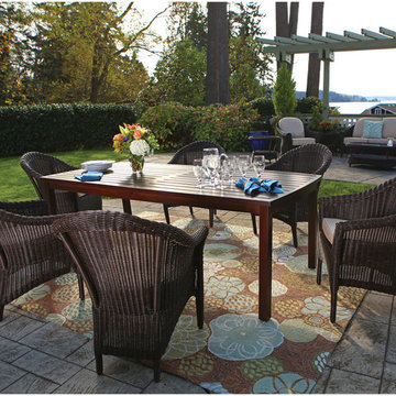 Outdoor Wicker Dining Set (7-Piece)