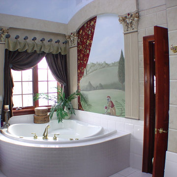 bathroom mural