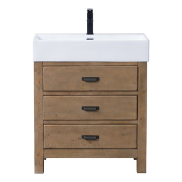Ava 30" Bathroom Vanity, Reclaim Fir Finish