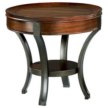 Hammary Sunset Valley Round End Table, Brown 197-917