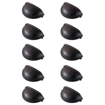 PL3002-ORB-10PK 3" Center to Center Oil-rubbed Bronze Cup Bar Pull, Set of 10
