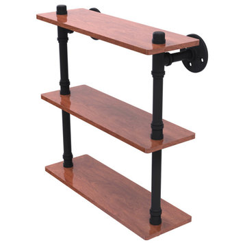 Allied Brass Pipeline Collection 16"Ironwood Triple Shelf