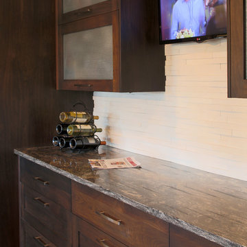 Modern Shaker Walnut cabinetry