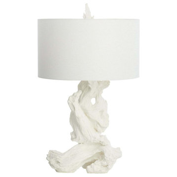 Driftwood 1 Light Table Lamp, White
