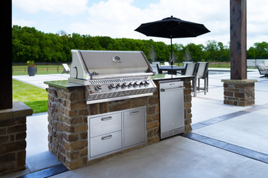 Grill Island Outdoor Kitchen and Gathering Spot