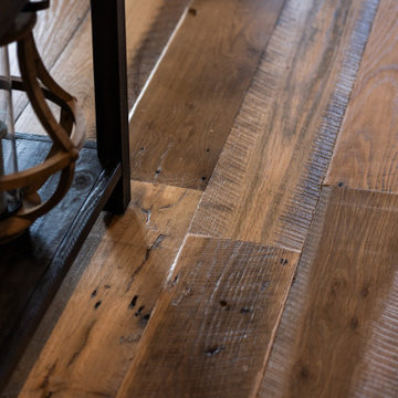 Original Face Skip Planed Reclaimed Oak Solid Plank Flooring