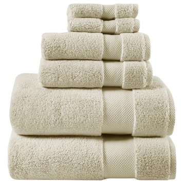 Madison Park Signature Splendor 1000gsm 100% Cotton 6 Piece Towel Set, Natural