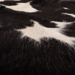 Luxury Natural Cowhide Area Rug,Handmade, Gray, Brown, Black, White, Large 7'7"x - Area Rugs