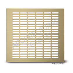 Architectural Grille - PERFORATED GRILLE: #210 - SCHOOL SLOT - Registers Grilles And Vents