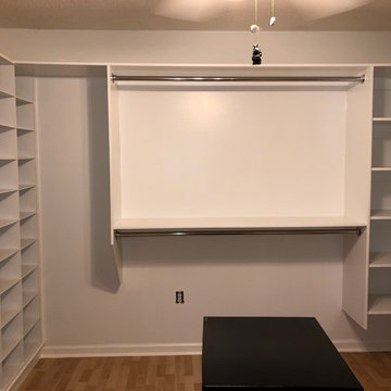 Custom Shoe and Boot Storage - Master Closet