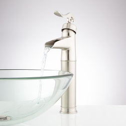 MELTON SINGLE-HOLE WATERFALL VESSEL FAUCET - Bathroom Sink Faucets