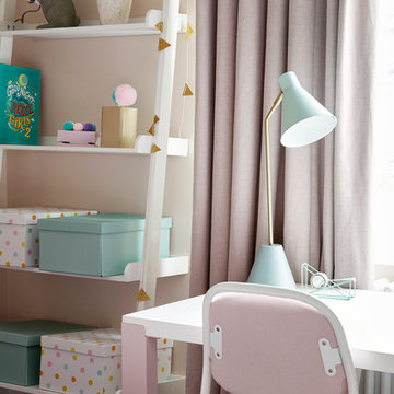 Born & Bred Studio - Blush Girls Bedroom, Kensal Rise