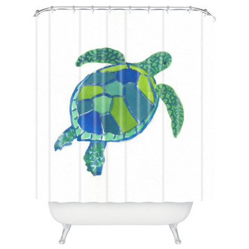 Laura Trevey Sea Turtle Shower Curtain