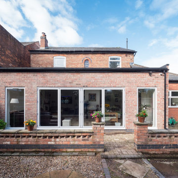 Brick extension to detached Victorian House