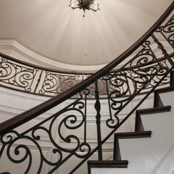 Project #74 | Circular Staircase with Hand-Forged Metal Panels