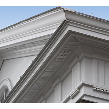 Detail of roof eave and entablature