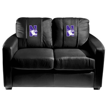 Northwestern Wildcats Stationary Loveseat Commercial Grade Fabric