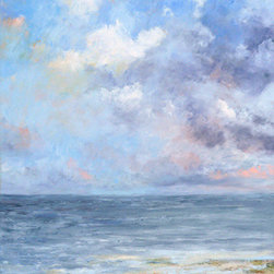 "A Day at the Beach" oil, 40x30" by Deborah Randall - Products
