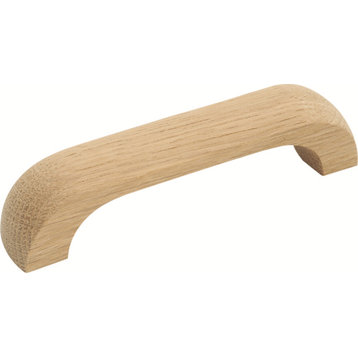 Belwith Hickory 96mm Natural Woodcraft Unfinished Wood Cabinet Pull P687-UW