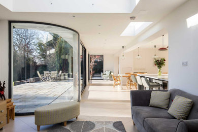 This is an example of a kitchen in Surrey.
