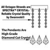 Swarovski Crystal Trimmed Baroque Iron and Crystal Chandelier
