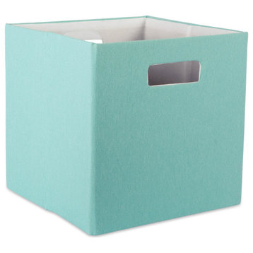 Polyester Cube Solid Aqua Square 13"x13"x13"