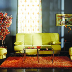 Vegas Rainbow Green Convertible Living Room Set - $1198.53 - Sofas