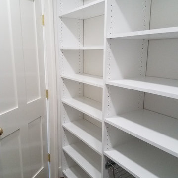 White Custom Removable Shelves for Walk-in Closet - Waldorf, MD