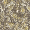 Feather Like Textured Abstract Non Woven Wallpaper, Chocolate Gold, Double Roll