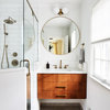 2 Compact-Bathroom Makeovers, for Her and for Him