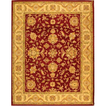 Safavieh Antiquities AT312C 7'6"x9'6" Oval Red/Gold Rug