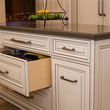 Deep Pull Out Drawers Accommodate Pots and Pans