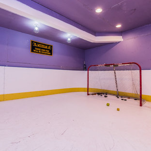 アトランタのカントリー風おしゃれなホームジムの写真