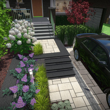 Central Toronto Front Yard Parking Pad