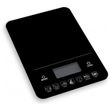 Brilliant Digital Kitchen Nutrition Scale Calories & Weight Calculator, Black