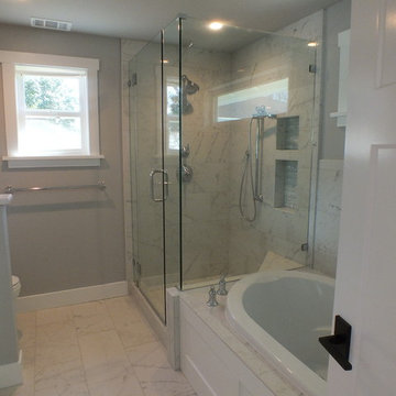 Classic porcelain marble Master Bath